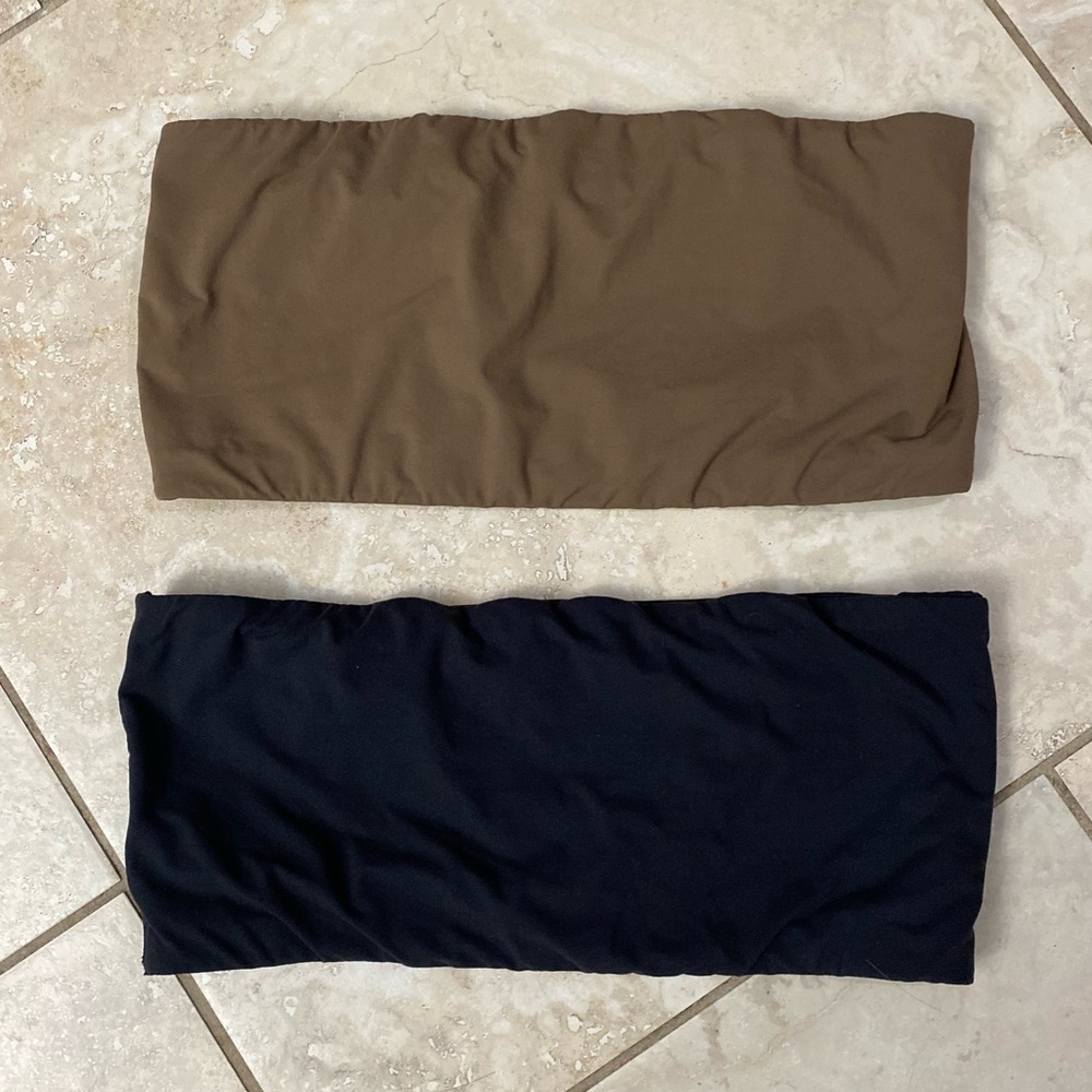 2 SKIMS Fits Everybody Bandeau Strapless Bra - L